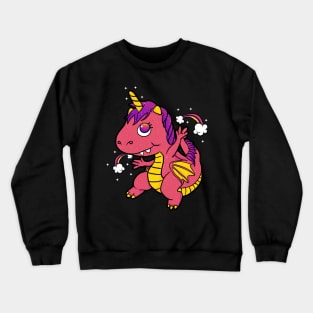 Sparkly Kawaii Dragicorn Crewneck Sweatshirt